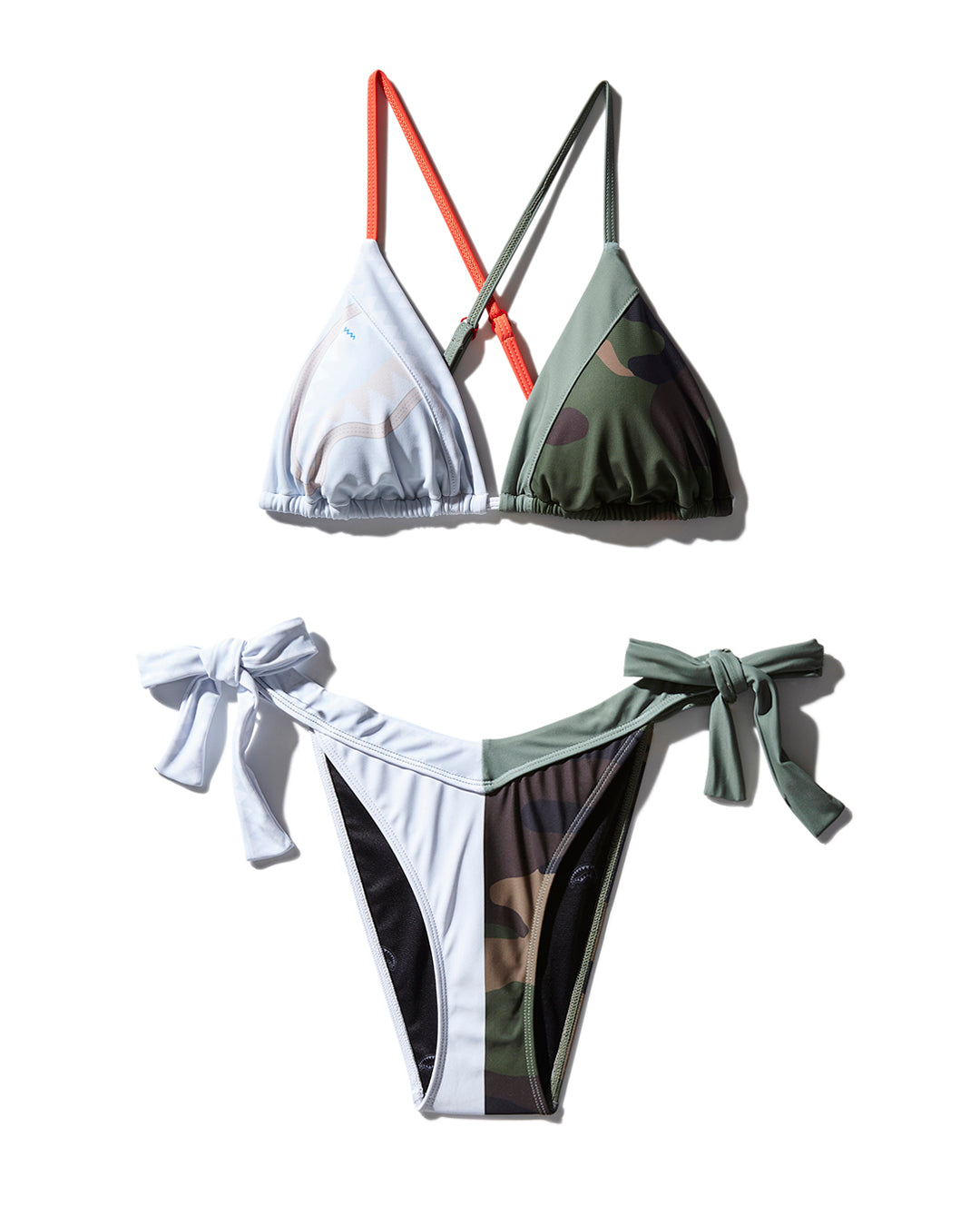 SPLIT BITE CAMO BIKINI